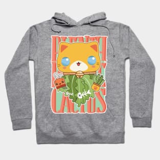 Fishbone Cactus Cat Hoodie